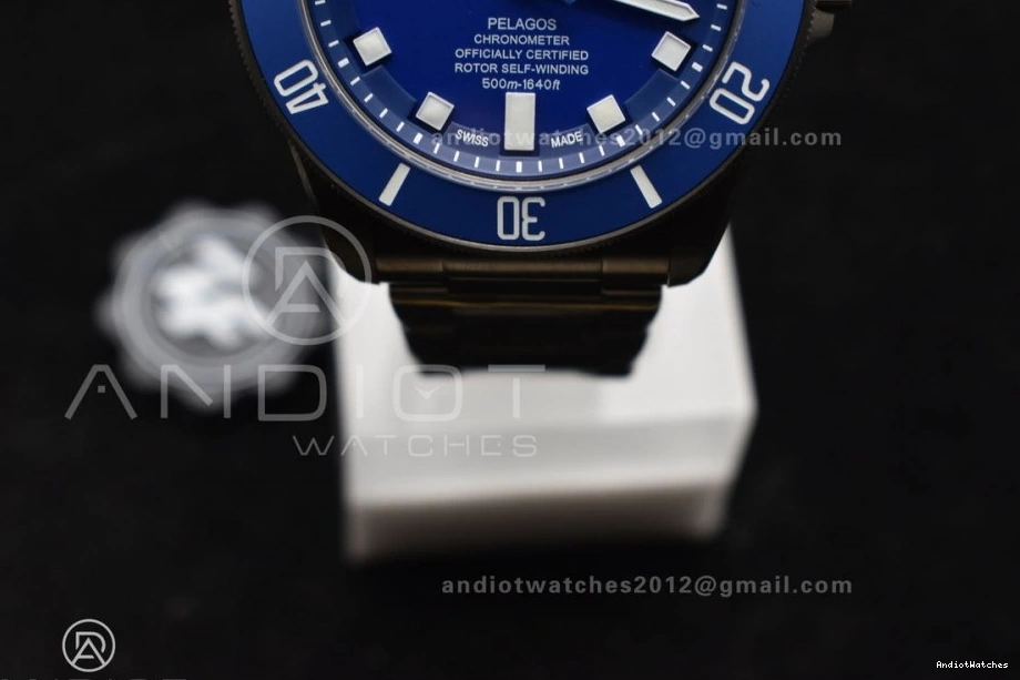 Edition ZF Best 1:1 on Snug Pelagos Titanium V A2824 Bracelet Blue 528 1007